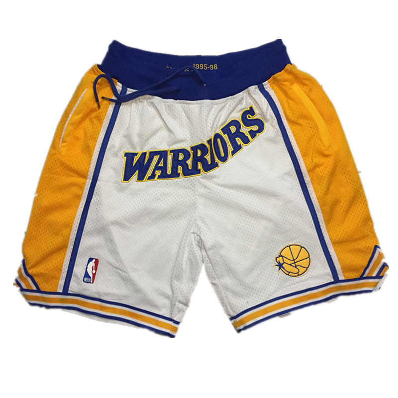 Men 2019 NBA Nike Golden State Warriors white shorts style 2->golden state warriors->NBA Jersey